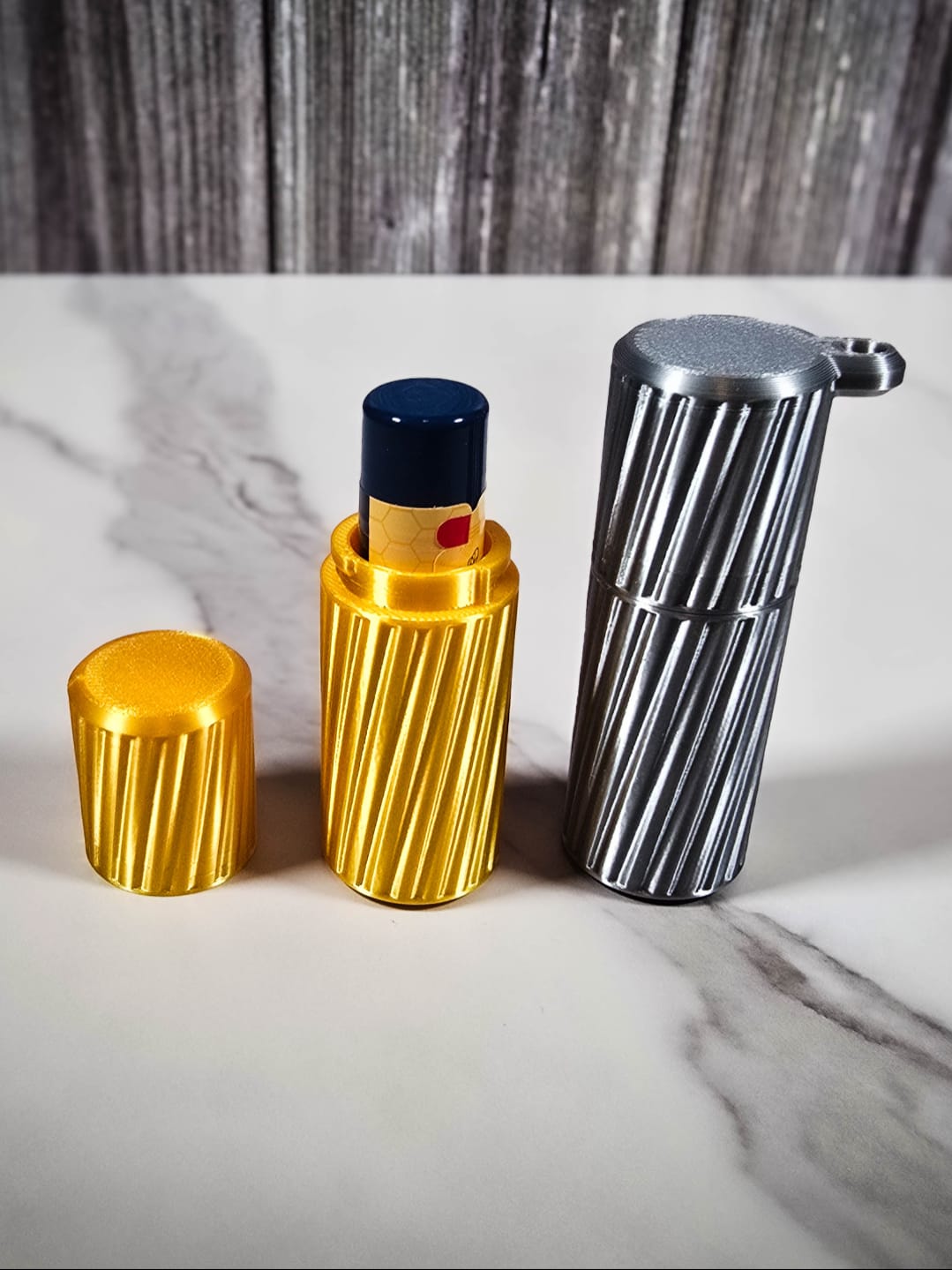 lip balm holder designer keychain