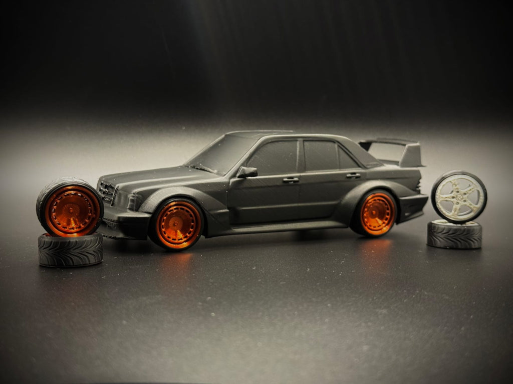 Mercedes Benz E190 Wide Body with alloy wheels